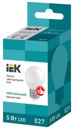 ნათურა შუქდიოდური G45 ბუშტი 5ვტ 230ვ 4000კ E27 IEK - Image 3