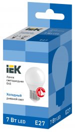 ნათურა შუქდიოდური G45 ბუშტი 7ვტ 230ვ 6500კ E27 IEK - Image 3