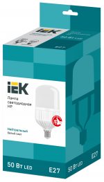 ნათურა შუქდიოდური HP 50ვტ 230ვ 4000კ E27 IEK - Image 3