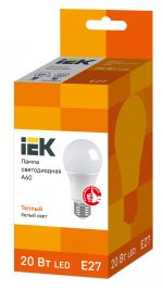ნათურა შუქდიოდური A60 ბუშტი 20ვტ 230ვ 3000კ E27 IEK - Image 3