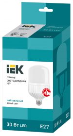 ნათურა შუქდიოდური HP 30ვტ 230ვ 4000კ E27 IEK - Image 3