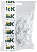 მომჭერი 14 მმ მრგვალი პლასტმასის (100 ცალ) IEK - Image 2